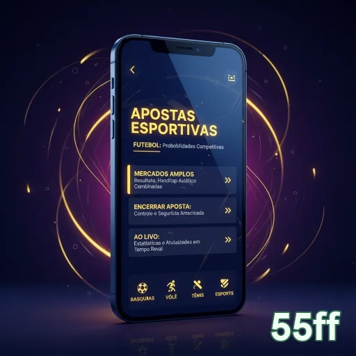 Ilustração de Explore o aplicativo cassino 55ff para Android e iOS