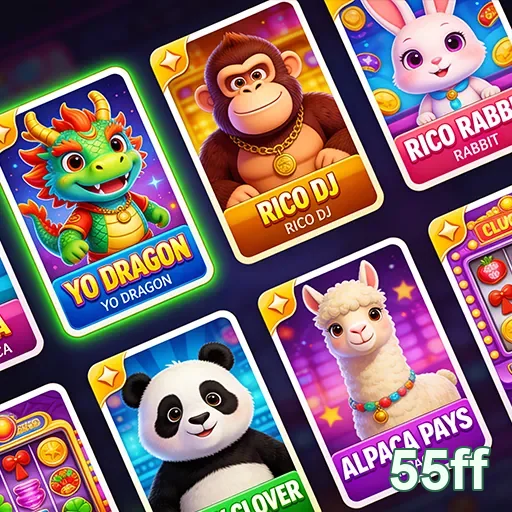 Ilustração de Jogos de slot diversificados